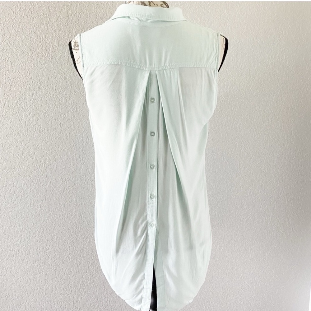 Tribal Jeans Top Hi Low Hem Sleeveless Top Size XS Or Small